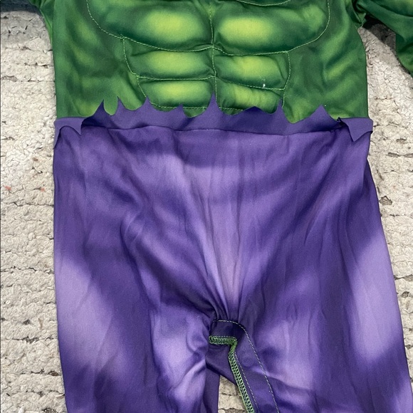 Marvel Kids Hulk Green and Purple Superhero Costume - Picture 6 of 15